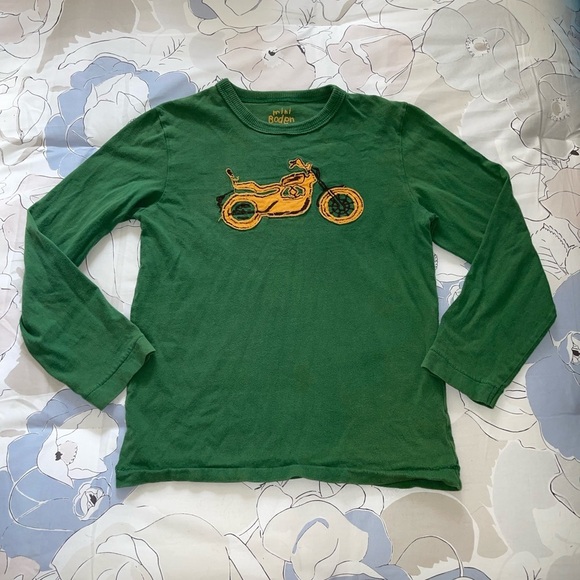Mini Boden Other - Boys Mini Boden 100% Cotton Motorcycle Long Sleeve T-Shirt